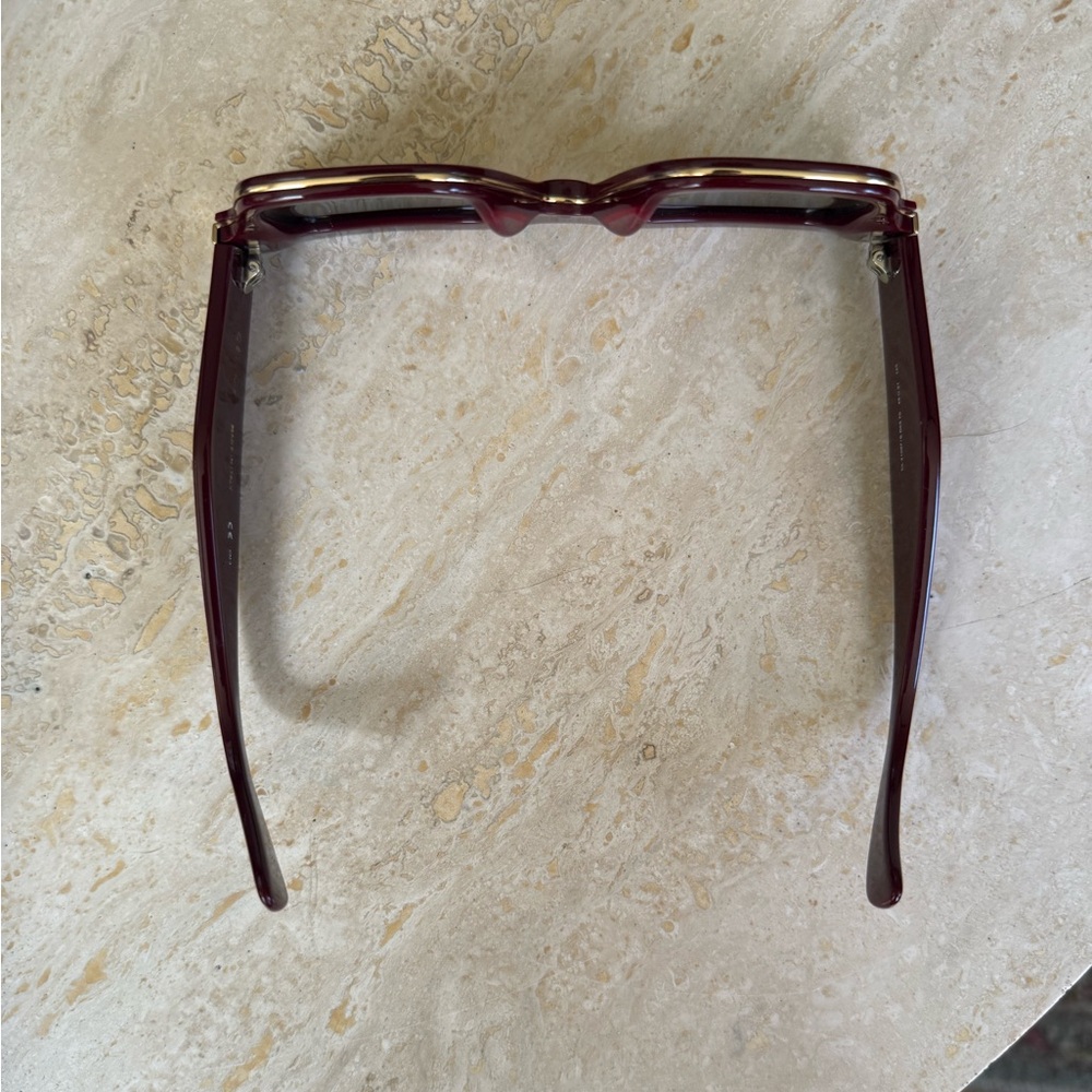 Celine Burgundy Square Sunglasses cl 41097/S. - Picture 5 of 6